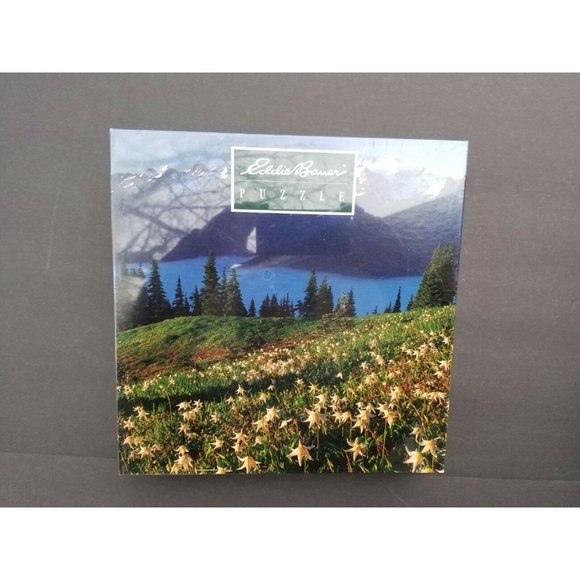 Jigsaw puzzle Avalanche Lilies in the Shadow Mt Olympus Eddie Bauer New - Picture 3 of 4